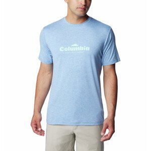 Pánské triko Columbia Kwick Hike™ Graphic SS Tee Velikost: XXL / Barva: světle modrá