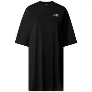 Dámské triko The North Face W S/S Essential Oversize Tee Dress Velikost: M / Barva: černá