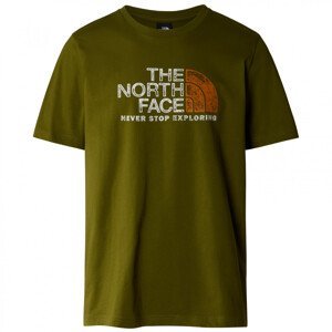 Pánské triko The North Face M S/S Rust 2 Tee Velikost: XL / Barva: zelená