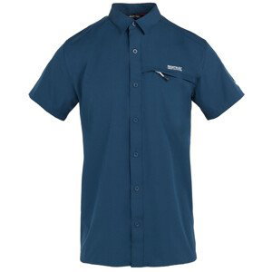 Pánská košile Regatta Trav Pack Awy SS Shrt Velikost: XXXL / Barva: modrá