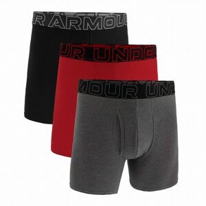 Pánské boxerky Under Armour M UA Perf Cotton 6in Velikost: S / Barva: šedá/černá