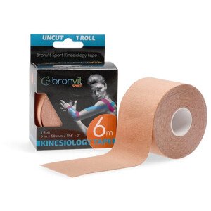 Tejpovací páska BronVit Sport Kinesio Tape classic 5 cm x 6m Barva: béžová