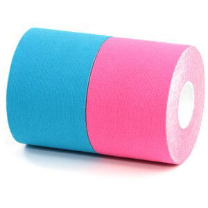 Tejpovací pásky BronVit Sport Kinesio Tape set Barva: modrá/růžová