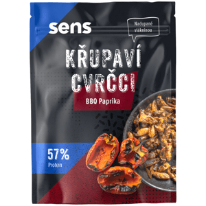 Jedlí cvrčci Sens Křupaví & pražení cvrčci - BBQ Paprika 16 g