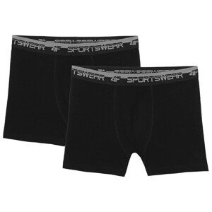 Pánské boxerky 4F Boxer Shorts M036 (2Pack) Velikost: M / Barva: černá