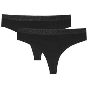 Dámské kalhotky 4F Panties F018 (2Pack) Velikost: L / Barva: černá