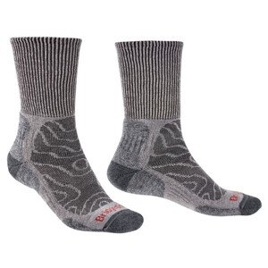 Pánské ponožky Bridgedale LW Comfort Boot Original Velikost ponožek: 41-43 / Barva: šedá
