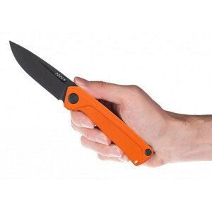 Nůž Acta Non Verba Z200 DLC/Plain Edge, G10/Liner Lock Barva: oranžová