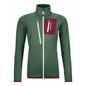 Dámská mikina Ortovox W's Fleece Grid Jacket Velikost: M / Barva: zelená