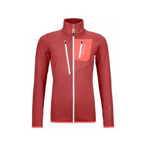 Dámská mikina Ortovox W's Fleece Grid Jacket Velikost: XS / Barva: matná červená