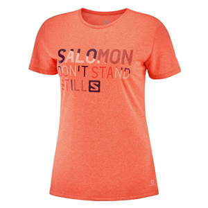 Dámské triko Salomon Comet Classic Tee W Print Velikost: M / Barva: růžová