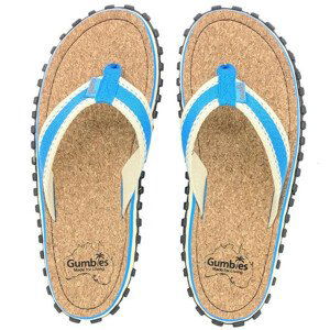 Žabky Gumbies Corker Natural Cork - Blue Velikost bot (EU): 40 / Barva: modrá