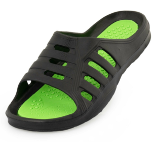 Pánské pantofle Alpine Pro Lois Velikost bot (EU): 41 / Barva: černá/zelená