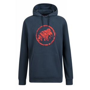 Pánská mikina Mammut Logo ML Hoody Men (2020) Velikost: M / Barva: modrá/červená