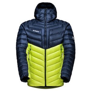 Pánská zimní bunda Mammut Broad Peak IN Hooded Jacket M Velikost: XL / Barva: žlutá/modrá