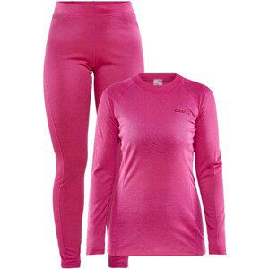 Dámský set Craft Core Warm Baselayer Velikost: S / Barva: růžová