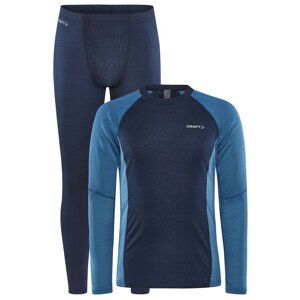 Pánský set Craft Core Warm Baselayer Velikost: XL / Barva: modrá/světle modrá