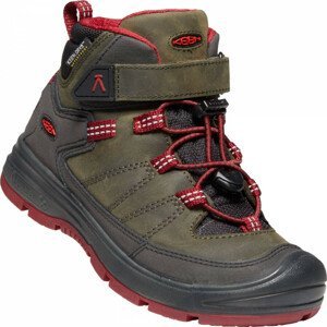 Dětské boty Keen Redwood MID WP Y Velikost bot (EU): 32-33 / Barva: červená/šedivá