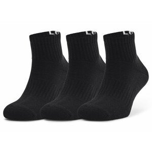 Ponožky Under Armour Core QTR 3PK Velikost ponožek: 47-50 / Barva: černá