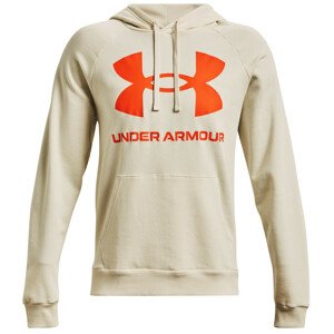 Pánská mikina Under Armour Rival Fleece Big Logo HD Velikost: XXL / Barva: šedá/oranžová