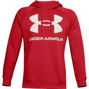 Pánská mikina Under Armour Rival Fleece Big Logo HD Velikost: XL / Barva: červená/bílá