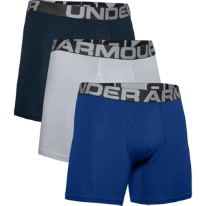 Pánské boxerky Under Armour Charged Cotton 6in 3 Pack Velikost: M / Barva: modrá