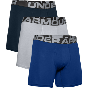 Pánské boxerky Under Armour Charged Cotton 6in 3 Pack Velikost: XL / Barva: modrá