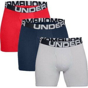 Pánské boxerky Under Armour Charged Cotton 6in 3 Pack Velikost: M / Barva: červená