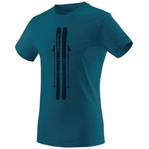 Pánské triko Dynafit Graphic Co M S/S Tee Velikost: M / Barva: modrá/černá