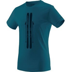 Pánské triko Dynafit Graphic Co M S/S Tee Velikost: XXL / Barva: modrá/černá