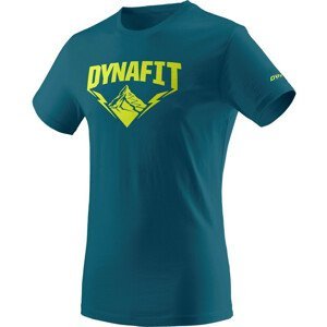 Pánské triko Dynafit Graphic Co M S/S Tee Velikost: M / Barva: modrá/zelená