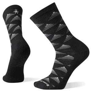 Ponožky Smartwool Hike Light Elite Burgee Crew Velikost ponožek: 46-49 (XL) / Barva: černá/bílá