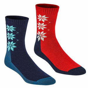 Dámské ponožky Kari Traa Kt Wool Sock 2PK Velikost ponožek: 36-38 / Barva: modrá/červená
