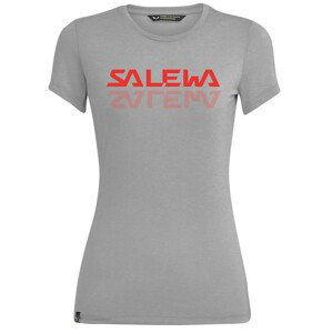 Dámské triko Salewa Graphic Dry W S/S Tee Velikost: S / Barva: šedá