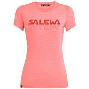 Dámské triko Salewa Graphic Dry W S/S Tee Velikost: S / Barva: růžová