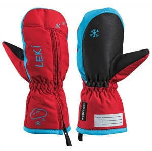 Dětské lyžařské rukavice Leki Little Snow Mitt Velikost rukavic: 3 / Barva: červená