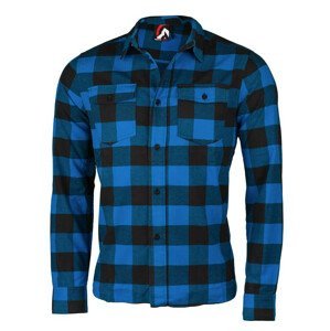 Pánská košile Northfinder Runah Velikost: L / Barva: modrá/černá