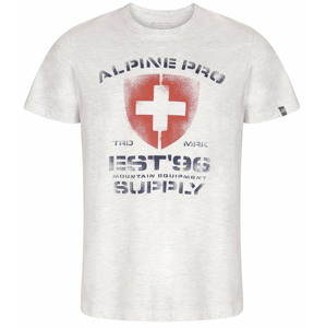 Pánské triko Alpine Pro Drach Velikost: L / Barva: bílá
