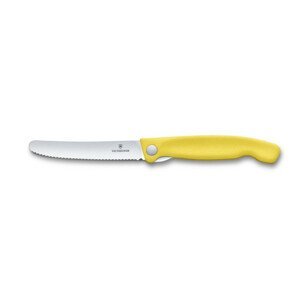 Skládací nůž Victorinox Swiss Classic - vlnkové ostří Barva: žlutá