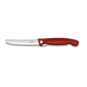 Skládací nůž Victorinox Swiss Classic - vlnkové ostří Barva: červená