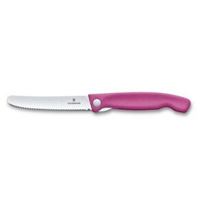 Skládací nůž Victorinox Swiss Classic - vlnkové ostří Barva: růžová