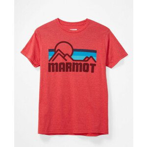 Pánské triko Marmot Coastal Tee SS kr.r. Velikost: M / Barva: červená