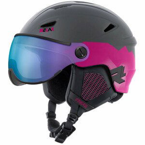 Lyžařská přilba Relax Stealth Velikost helmy: 56-58 cm / Barva: šedá/růžová