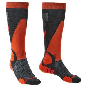 Pánské ponožky Bridgedale Ski Lightweight Velikost ponožek: 40-43 / Barva: šedá/oranžová