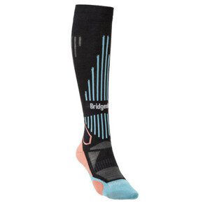 Dámské ponožky Bridgedale Ski Lightweight Women's Velikost ponožek: 35-37 / Barva: černá