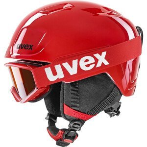 Dětská lyžařská přilba Uvex Heyya Set Velikost helmy: 51-55 cm / Barva: červená/černá