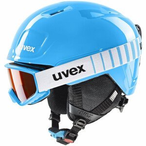 Dětská lyžařská přilba Uvex Heyya Set Velikost helmy: 51-55 cm / Barva: světle modrá