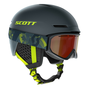 Lyžařský set Scott Combo Helmet Track + Goggle Fact Velikost helmy: 51-55 cm / Barva: šedá