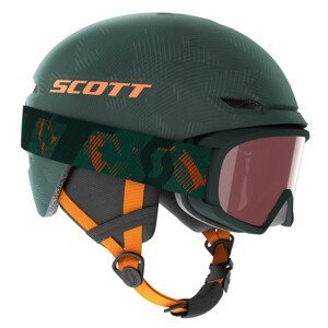 Dětská lyžařská přilba Scott Combo Helmet Keeper 2 + brýle Jr Witty Velikost helmy: 53-56 cm / Barva: tmavě zelená