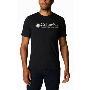 Pánské triko Columbia CSC Basic Logo Tee Velikost: L / Barva: černá/bílá